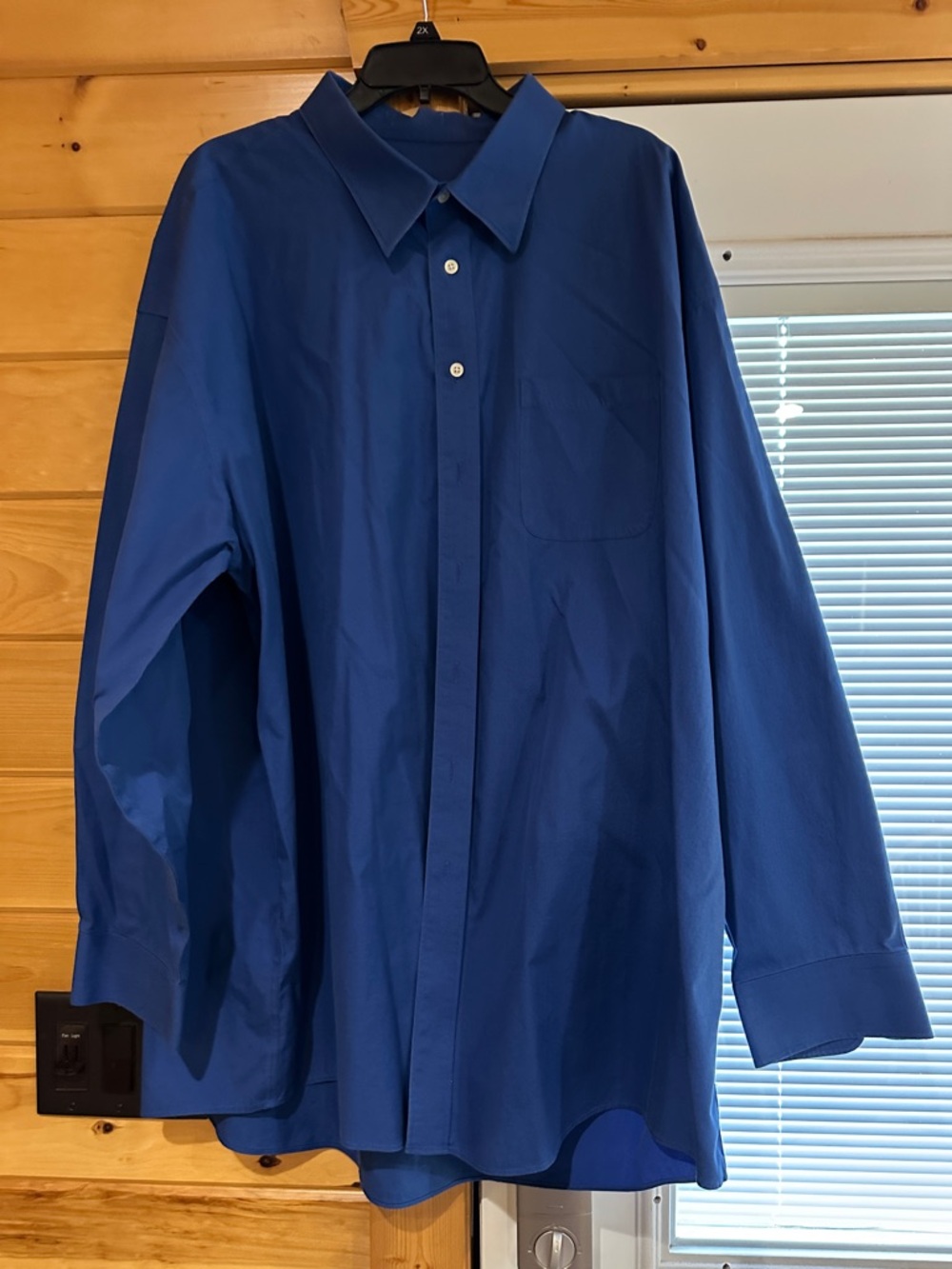 Joseph & Feiss Classic Blue Button-Up Dress Shirt